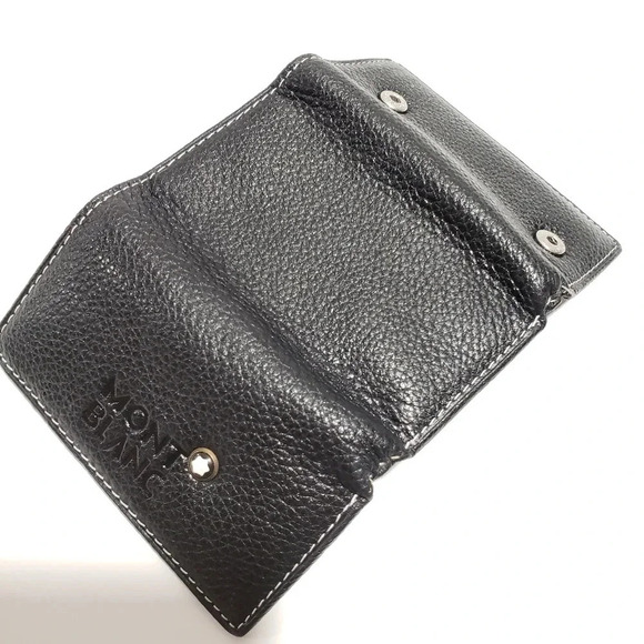 Montblanc Black Leather Mens  Mini Wallet - Picture 5 of 12